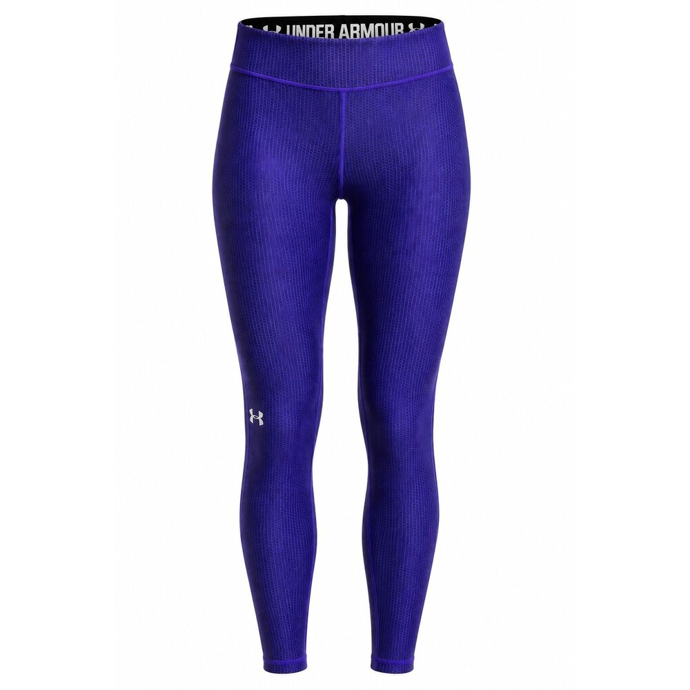 Under Armour HeatGear Women's Purple Leggings L Mid Rise Ankle Compression
